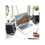 Kanto S2 Desk Top Speaker Stands Pair with 16 Degrees of Tilt & Foam, Black