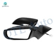 thumbnail image 2 of Pair of 2 Left Chrome/Flat-Right Side Chrome/Convex+Warning Power Non-Folding W/Cover View Mirror Black Smooth For 2007-2012 Nissan Altima, 2 of 10