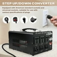 thumbnail image 3 of LVYUAN 5000 Watts Peak Voltage Converter Transformer Step Up/Down 110V to 220V / 220V to 110V, 3 of 14