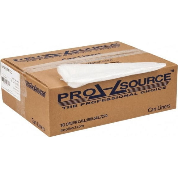 PRO-SOURCE 56 Gal 0.63 mil Household/Office Trash Bag 43" Wide x 48" High, Clear