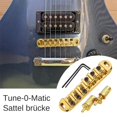 thumbnail image 2 of Saddle Bridge Guitar Step Bridge String Instruments Roller Sattle Bridge Guitar Replacement Includes 2 Wrenches for Beginners Women Men Musicians, 2 of 8