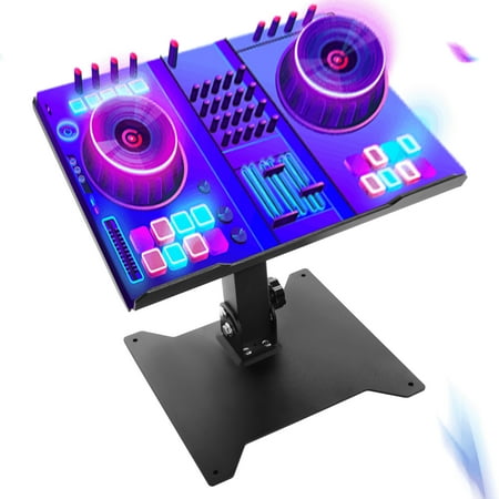 KOJEM Adjustable Musical DJ Stand Rack for DJ Booth for Music Studio Booth Pro Audio Recording Cabinet,Stage Equipment DJ Gear Table