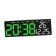 thumbnail image 3 of Reloj despertador digital Reloj digital LED Reloj de escritorio eléctrico doméstico Versátil para sala de estar Estante de escritorio Interior Al lado Concha blanca, 3 of 9