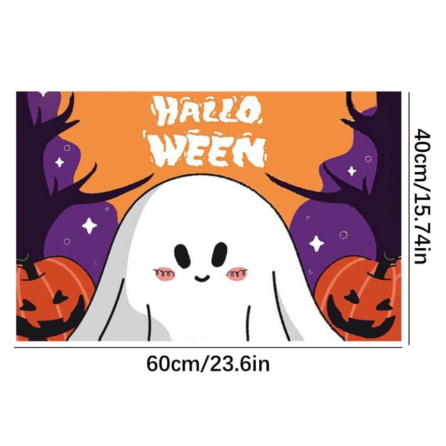 Tapis de Sol d'Halloween Tapis Maison Tapis d'Entrée Tapis de Sol Salon Chambre Canapé Table Basse Couverture