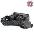 thumbnail image 2 of Camera Strap Chest Harness with Polka Dot Neoprene and Accessory Pockets by USA GEAR - Works with Canon , Nikon , Fujifilm , Sony , Panasonic and More DSLR , Point & Shoot , Mirrorless Cameras, 2 of 9
