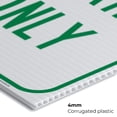 thumbnail image 5 of Only Visitor Parking Green Sign, 24x36 Corrugated Plastic, 5 of 7