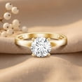 thumbnail image 6 of Rosec Jewels IGI Certified Lab Grown Diamond Engagement Ring - 0.98 Carat - E-VS1 Quality - with Jewelry Box, 10K Yellow Gold, US 11.50, 6 of 8