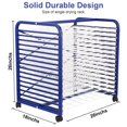thumbnail image 5 of WhizMax 16 Art Drying Racks -16 Removable Shelves, Mobile Paint Drying Rack with Four Lockable Wheels, Ideal for Schools and Art Studios(18" x 26" x 26"), 5 of 7