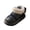 Black, variant on Winter Slippers for Women Closed Toe Warm Puffer Down Booties Fluffy Faux Fur Collar Thick Sherpa Lined Indoor Outdoor Anti-Slip Sole Snow Bedroom House Shoes