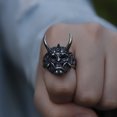 thumbnail image 2 of Oni Ring Cool Chunky Jewelry Japanese Oni Rings Devil Demonic Onimusha Rings for Men (13), 2 of 6