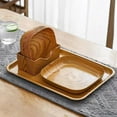 thumbnail image 4 of Wood Grain Plastic Serving Platters and Trays,Serving Dishes for Entertaining,Platters Serving Food,Appetizer Serving Trays for Snacks,Charcuterie,Chips,Candy,Fruit,Coffee Cosmetics Accessories, 4 of 6