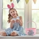 thumbnail image 4 of Cesta de Pascua para niños y bebés, cesta de Pascua para bebé con asa, cesta vacía para huevos de conejito, cestas de Pascua para niños, niñas, bebés, cesta de regalo de Pascua personalizada (rosa), 4 of 6