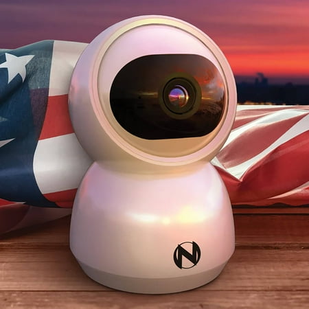 Night Owl - Indoor AC Powered Plug-In Wireless 3MP Security Camera with Pan, Tilt and 2-Way Audio - White