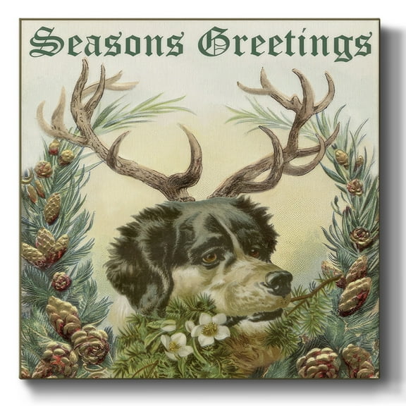 Reindog I- Gallery Wrapped Canvas