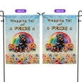 thumbnail image 2 of Wagging Tail Rottweiler Celebrates Rainbow Pride Month LGBT LGBTQ+ Garden Flag 12x18in Double Sided Rottie Dog Lover Gifts Idea Outdoor Decor - 01003, 2 of 5