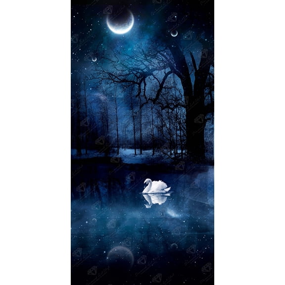 DIAMOND ART CLUB Swan Lake Diamond Painting Kit