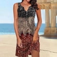 thumbnail image 2 of Dresses for Women, Women 2024 Summer Sleeveless Tank Dresses V Neck Slim Fit Short Casual Sundress Beach Dress for Women, 2 of 5