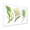 thumbnail image 2 of Designart 'Yellow Flowers and Tropical Foliage XII' Traditional Framed Art Print, 2 of 4