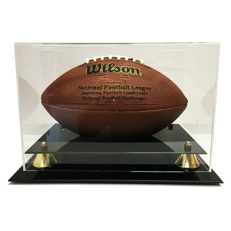 Deluxe Acrylic Football Display Case - Clear Back