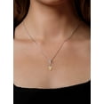 thumbnail image 3 of Gem Stone King 925 Sterling Silver Yellow Citrine Pendant Necklace for Women (0.85 Cttw, Heart Shape 6MM, with 18 inch Chain), 3 of 4