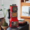 thumbnail image 2 of Ryan Bros. American Rétro Années 1950 Payphone avec Tirelire Téléphone Filaire Mural (Rouge), 2 of 5