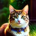 thumbnail image 2 of Pawsitively Stunning - Cat Portrait Canvas Wall Art, 2 of 2