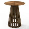 thumbnail image 2 of Modrest Weiss - Mid-Century Modern Walnut Round Bar Table, 2 of 2