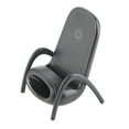 thumbnail image 2 of Cargador inalámbrico para sillón, cargador de carga rápida de 15W para ISO para teléfono móvil Android, negro, ajustable, 2 of 8