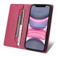 thumbnail image 3 of Allytechgroup Wallet Case for iPhone 11, Slim Lightweight PU Leather Stand Flip Phone Case with Credit Card Slot Shockproof Protective Back Cover for iPhone 11 Women Men, Red, 3 of 8