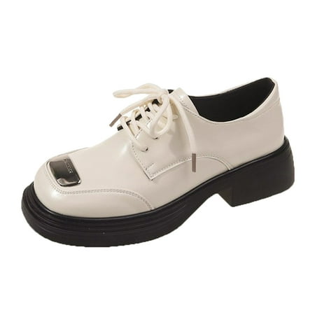 

NECHOLOGY Women Casual Shoes Fashion Spring New Pattern Round Toe Thick Heel Square Heel Comfortable Shoes Slingback Sandals White 8