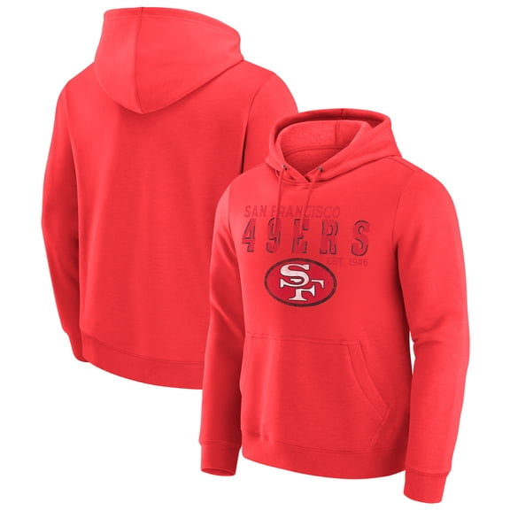 Men's Darius Rucker Collection by Fanatics  Scarlet San Francisco 49ers Hoodie