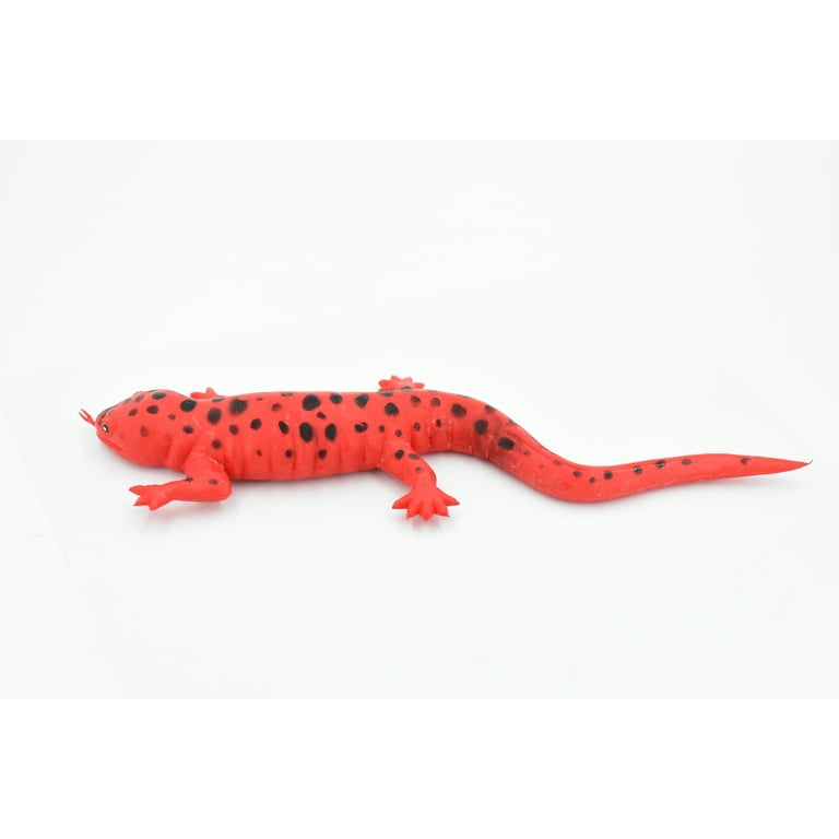 Salamander, Red Salamander, Rubber Amphibian, Educational, Realistic, Hand Painted, Figure, Lifelike Model, Figurine, Replica, Gift, 10 Salamander, Red Salamander, Rubber Amphibian, Educational, Realistic, Hand Painted, Figure, Lifelike Model, Figurine, Replica, Gift, 10