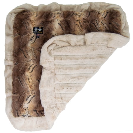 Bessie and Barnie Natural Beauty / Simba Luxury Ultra Plush Faux Fur Pet/ Dog Reversible Blanket (Multiple Sizes)