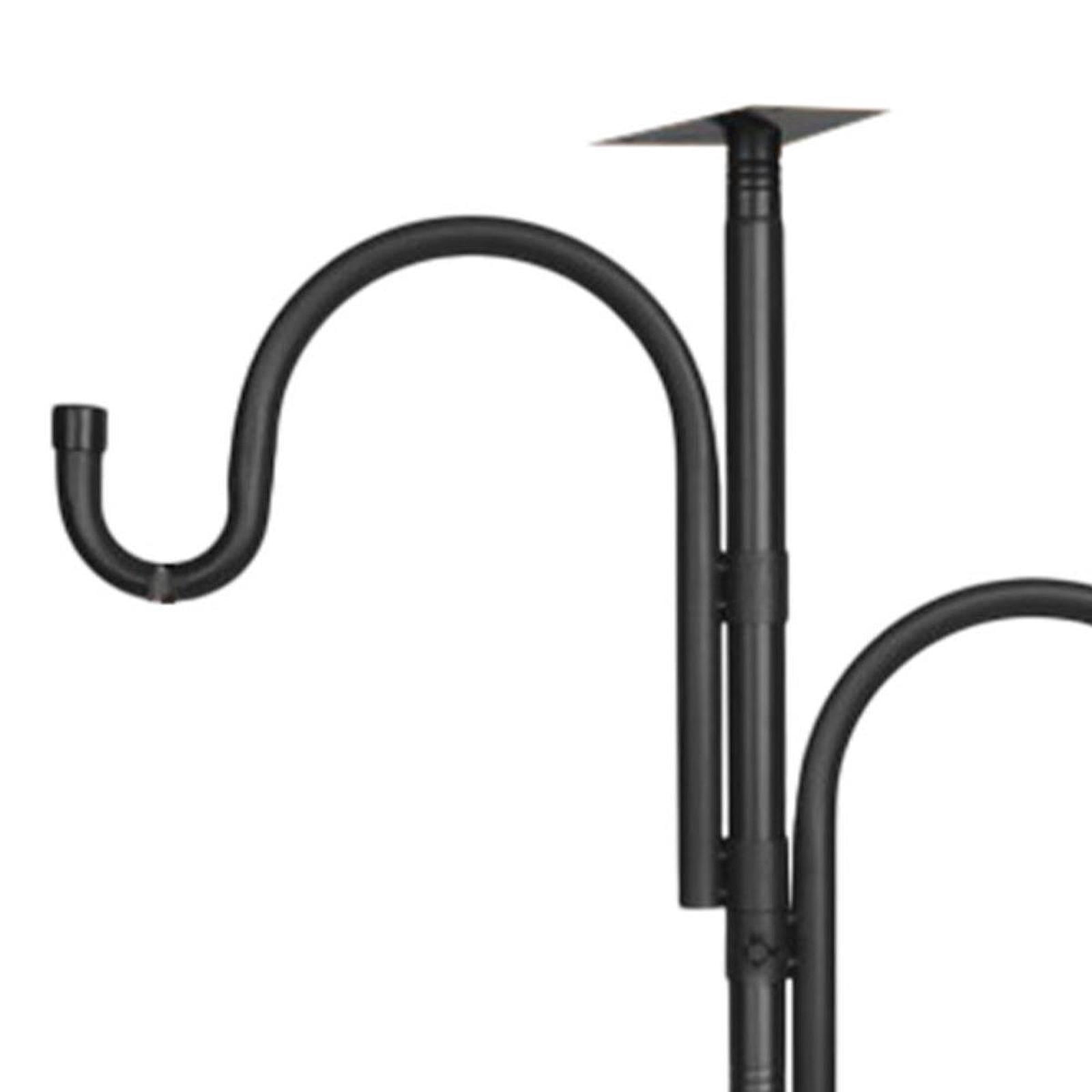 colaxi Bird Feeding Station Bird Feeder Pole Gifts Black Heavy Duty Accessories Multi Feeder Hanging Kit for Plants Baskets Lantern