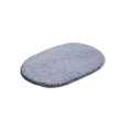 thumbnail image 1 of Wosthever Alfombra elipse de 40x60cm para cabecera, manta antideslizante de felpa peluda para baño, silla de absorción de agua, alfombra para Decoración del hogar Gris-plata Wosthever HA072123-02, 1 of 6
