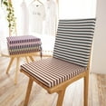 thumbnail image 4 of Zenghuiiii Stripe Wool Fabric Chair Cushions 40*40cm Polyester Fiber (polyester) Chair Cushion Solid Wood Chair Cushion Simple Home Dining Chair Cushion Chair Cushion Cushy Seat Cushion, 4 of 8