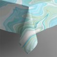thumbnail image 5 of Square Tablecloth, Waterproof Polyester Table Cover, Wrinkle Resistant & Washable Fabric for Dining, Kitchen, Picnic, 42x42in(107x107cm), Liquid & Marble Print, 5 of 6