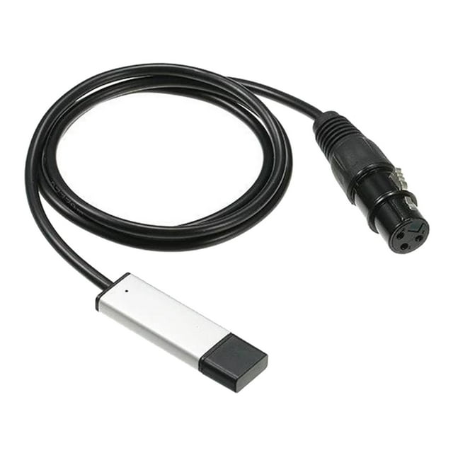 Cable adaptador de interfaz DMX para computadora controlador de iluminación de escenario shamjiam Cable del controlador de luz