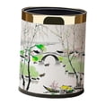 thumbnail image 4 of Papelera decorativa de 10L, elegante, ideal para dormitorio, baño, cocina, debajo Estilo C, 4 of 9