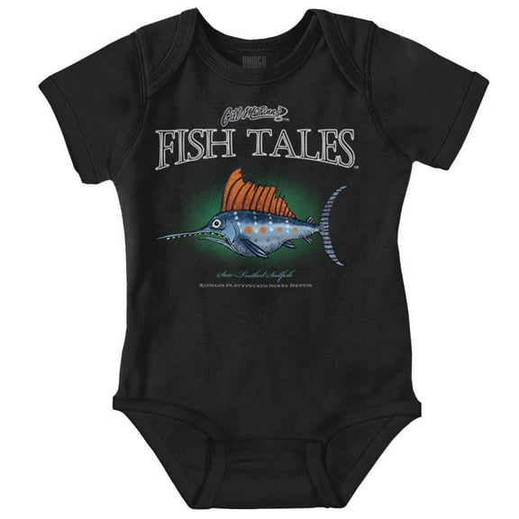 Gill McFinn Saw Tooth Sailfish Fisher Romper Boys or Girls Infant Baby Brisco Brands 12M