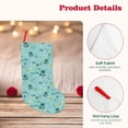 thumbnail image 4 of Bingfone Hawaiian Style Print Personalized Christmas Stocking - Snowman Design Large 18 inch,Family Holiday Season Decor, 4 of 8