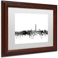 thumbnail image 2 of Trademark Fine Art "Washington DC Skyline B&W" Canvas Art by Michael Tompsett, White Matte, Wood Frame, 2 of 4