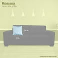 thumbnail image 3 of Majestic Home Goods Decorative Light Blue Chevron Extra Large Pillow, 3 of 4
