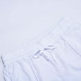 thumbnail image 5 of PEASKJP Men's Washed Out Short Casual Solid Drawstring Summer Beach Shorts,White L, 5 of 5