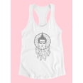 thumbnail image 3 of Buddha Face Dream Catcher Design Tank Women -Image by Shutterstock, Female Small, 3 of 4