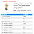 thumbnail image 2 of Water Temperature Sensor - Compatible with 2010 - 2016 Porsche Panamera 2011 2012 2013 2014 2015, 2 of 2