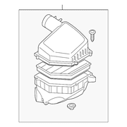 Genuine OE Volvo Air Cleaner Assembly - 31338029 Fits select: 2010-2016 VOLVO XC60, 2009-2015 VOLVO XC70