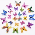 thumbnail image 2 of Butterfly Decal, 2 Pcs 4.33 inches + 2 Pcs 3.15 inches + 8 Pcs 2.36 inches Butterfly Decal, Glow in The Dark 3D Butterfly Sticker for Room Nursery Living Room Luminous Realistic Butterfly Home, 2 of 4