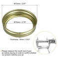 thumbnail image 2 of Uxcell Canning Jar Rings, 60 Pack - Tinplate Split-Type Mason Jar Replacement Bands Regular Mouth Leak Proof (Gold), 2 of 6