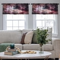 thumbnail image 5 of LALILO Kitchen Curtain Valance Young Star Milky Way Super Star Rod Pocket Window Curtain 52"x 18" Set of 2, 5 of 7